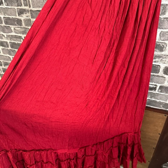 NWT Lulus maxi dress red halter neck strappy back - Picture 12 of 15